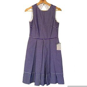 NWT Eliza J Striped Cotton Sundress in Blue & White Women’s Size 6
